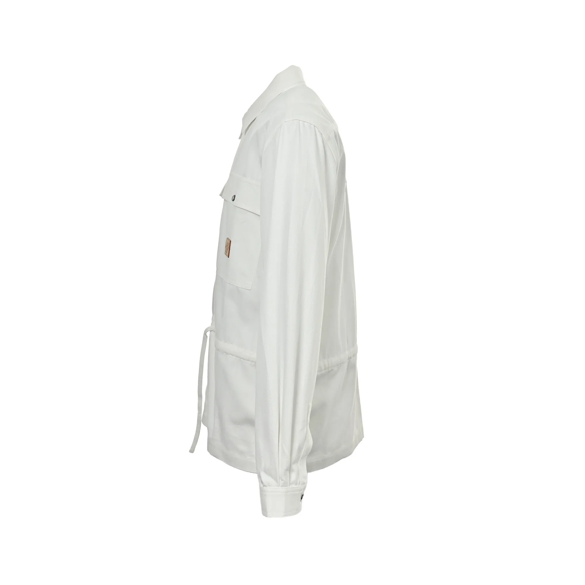 Louis Vuitton/Louis Vuitton leather label printed shirt jacket